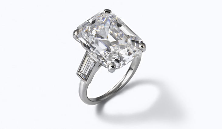 Grace kelly diamond engagement best sale ring